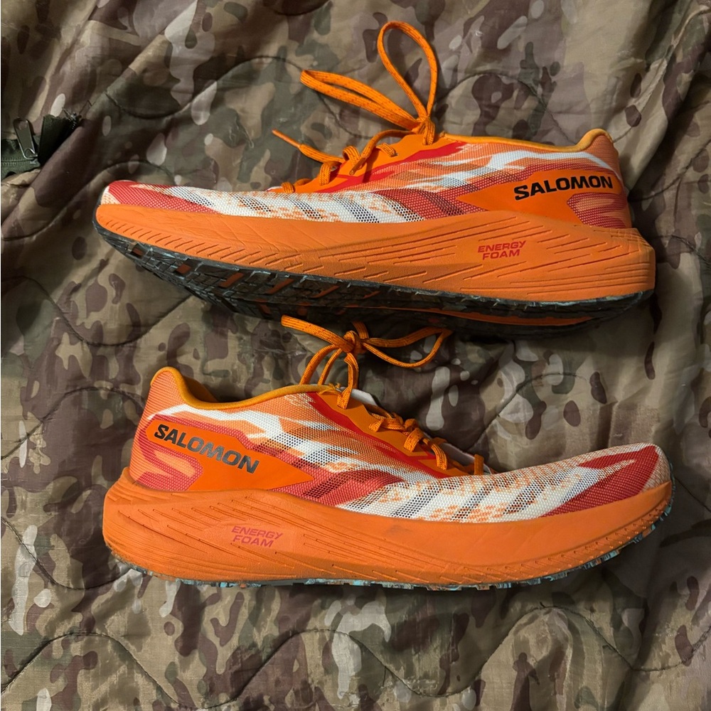 Salomon Orange Running Shoes